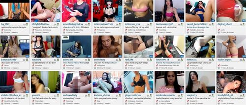The transgender start page has a wide selection of models, as featured on Chaturbate.com