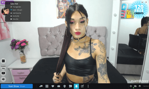 Flirt4Free accepts Diners as a payment method for live chats with trans cam girls